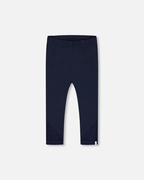 Deux par Deux Organic Cotton Capri Leggings With Mesh