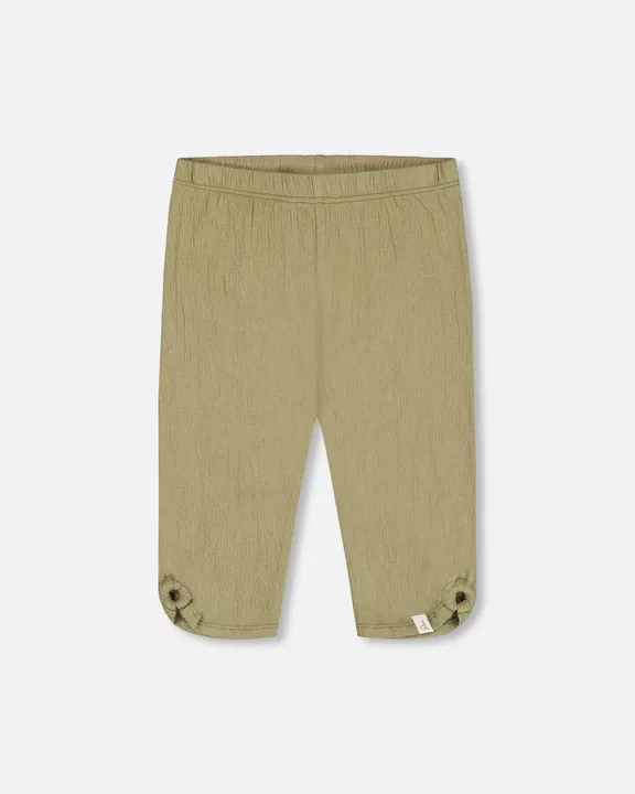 Deux par Deux Crinkle Jersey Capri Legging
