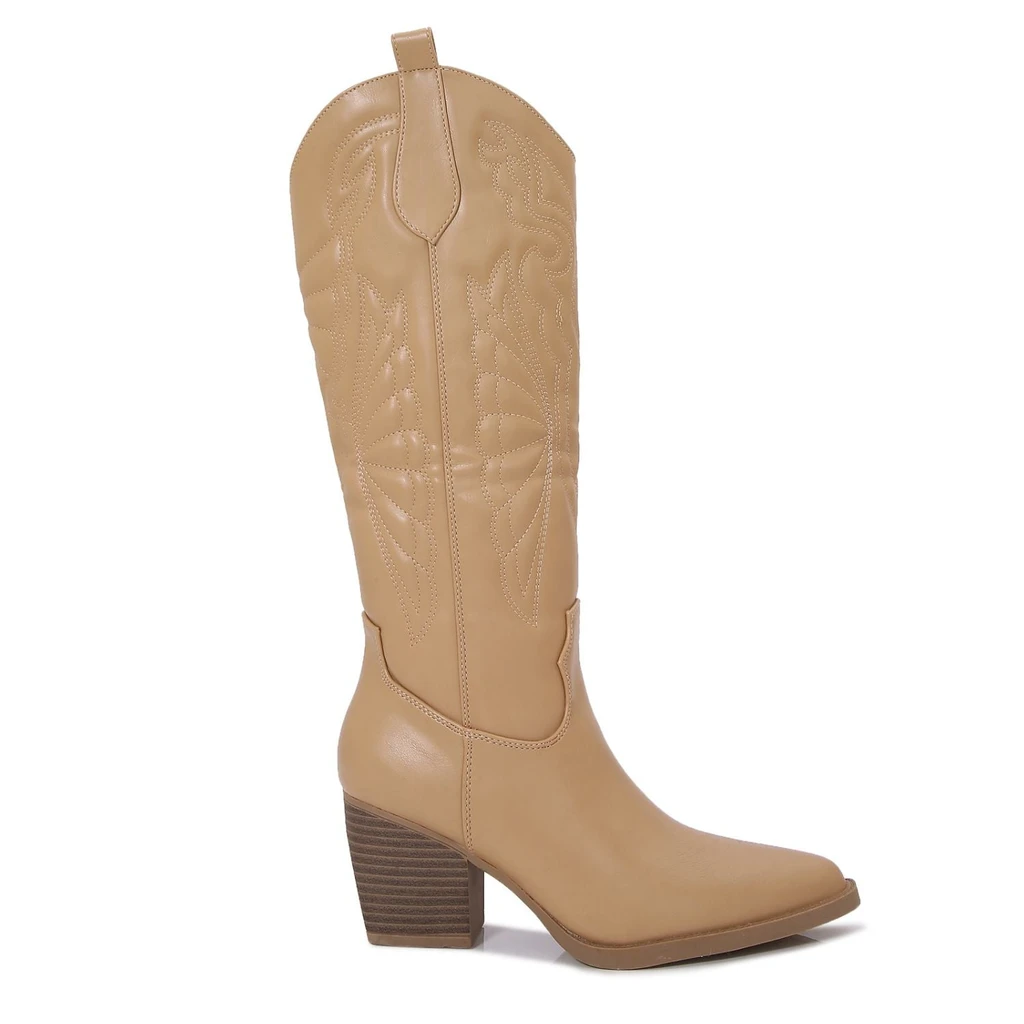 Berness Texas Western Knee High Cowboy Boots