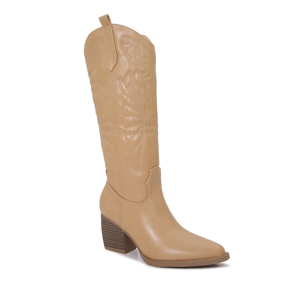 Berness Texas Western Knee High Cowboy Boots