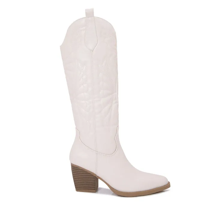 Berness Texas Western Knee High Cowboy Boots