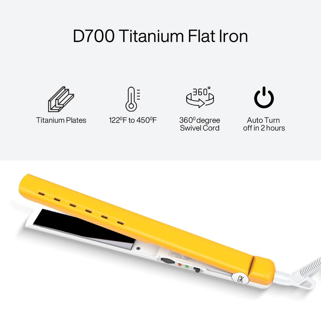 GK Hair D700 Titanium Flat Iron