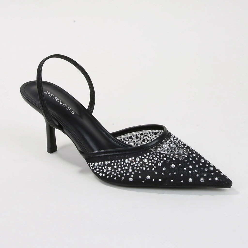 Berness Cara Rhinestone Slingback Heels