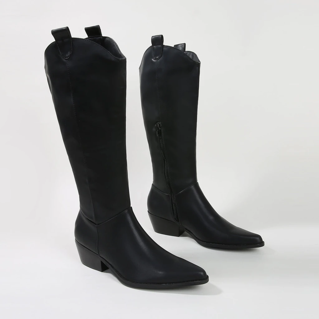 Berness Vanessa Minimalist Mid-Calf Western Boots