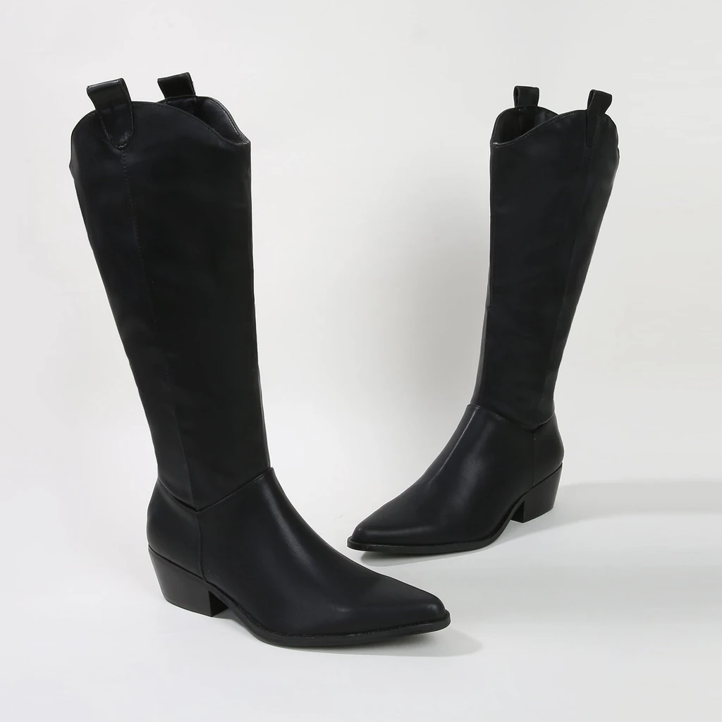 Berness Vanessa Minimalist Mid-Calf Western Boots