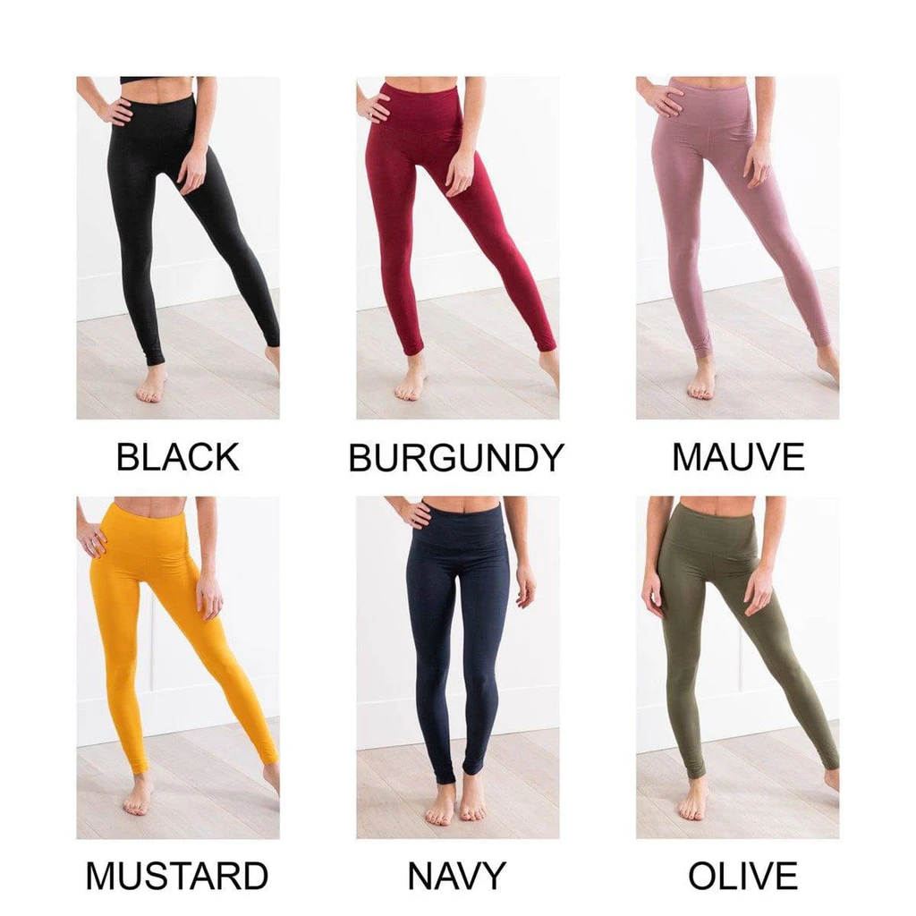 Truly Contagious Super Soft Fleece Lined 5" Waist Leggings (New Mix)