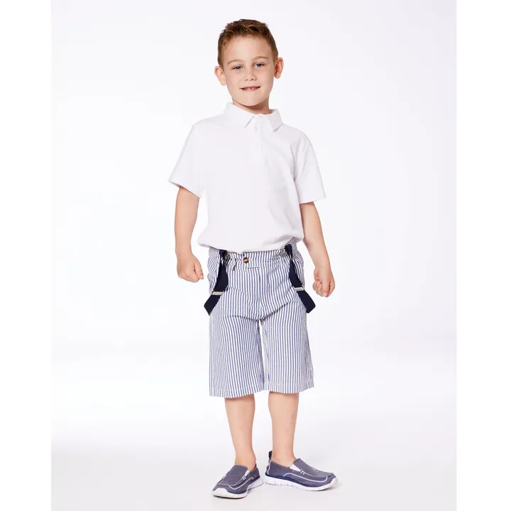Deux par Deux Short Sleeve Polo Shirt