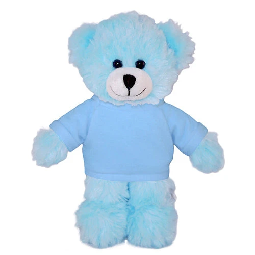Plushland Soft Plush Blue Teddy Bear With Tee