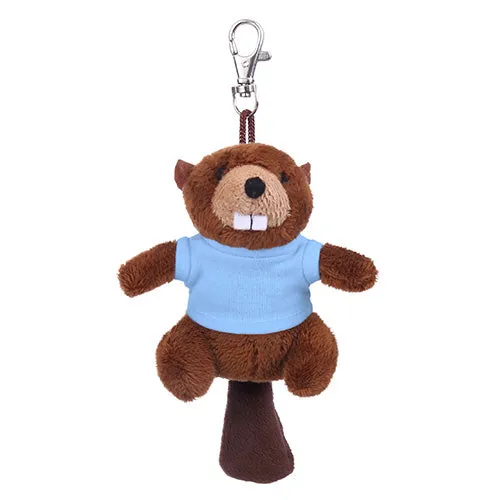 Plushland Beaver Keychain with Tee