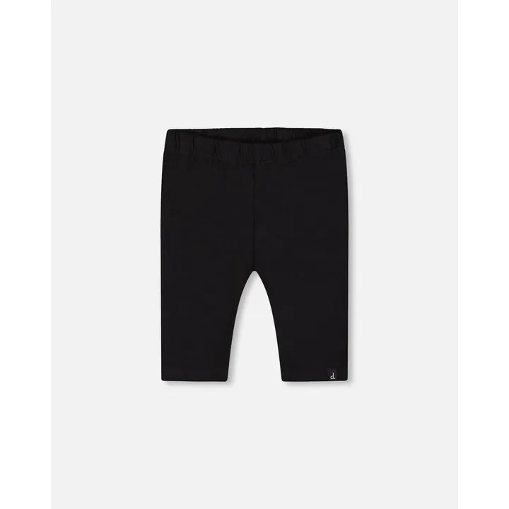 Deux par Deux Organic Cotton Biker Short Legging Black