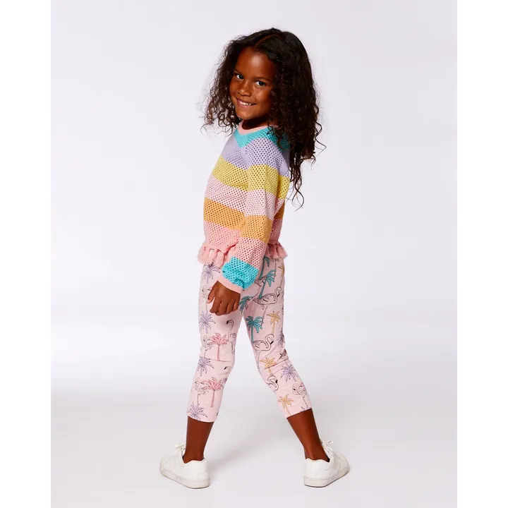Deux par Deux Printed Organic Cotton Capri Legging