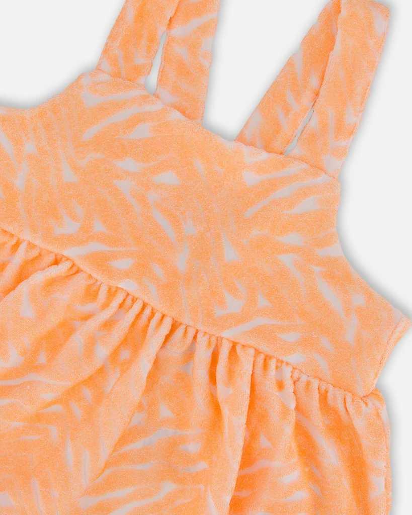 Deux par Deux Printed Terry Tank Top and Shorts Set