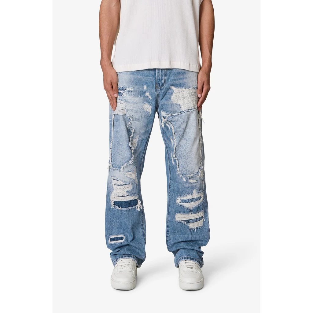 MNML Ultra Baggy Better Repaired Denim