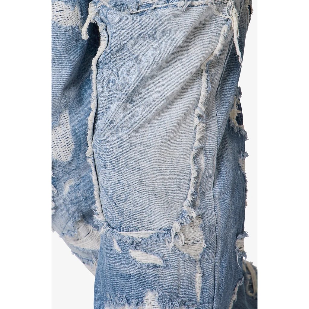MNML Ultra Baggy Better Repaired Denim