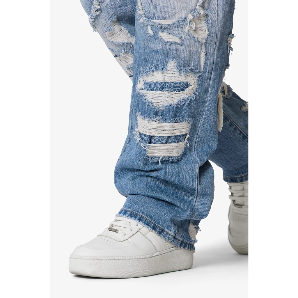 MNML Ultra Baggy Better Repaired Denim