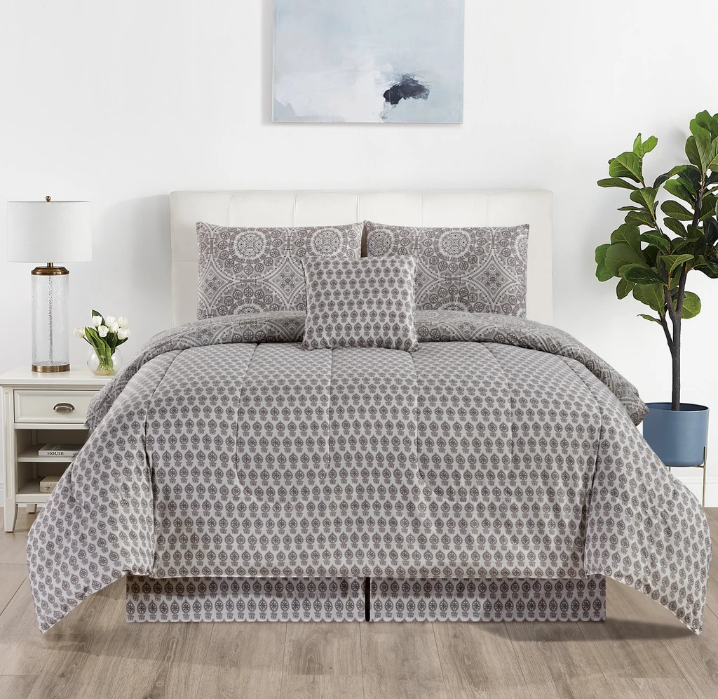 Lux Decor Collection 5-Piece Reversible Comforter Set