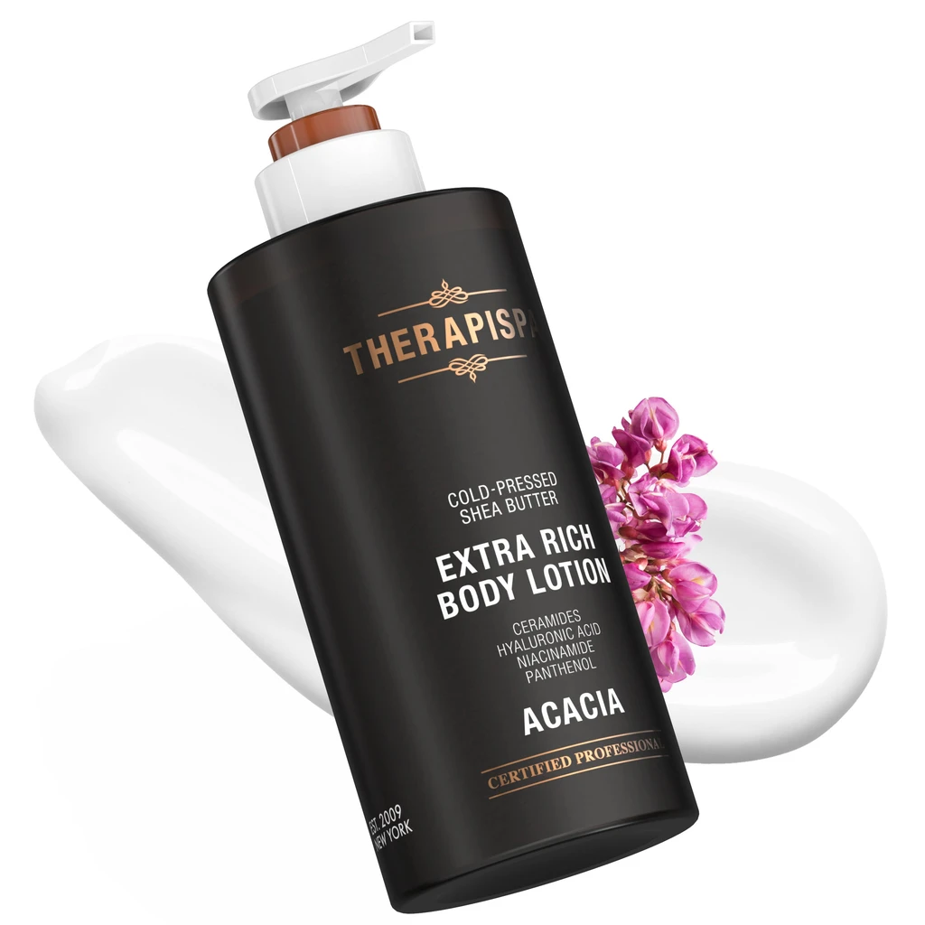 THERAPISPA.US Extra Rich Body Lotion / Acacia – Deep Hydration, Softening & Nourishment for Silky, Healthy Skin