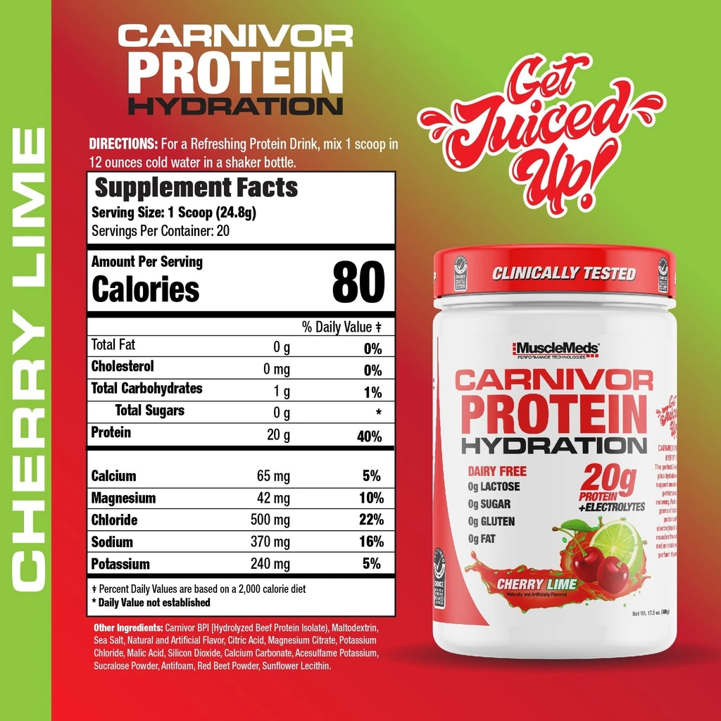 MuscleMeds Carnivor Protein Hydration Powder