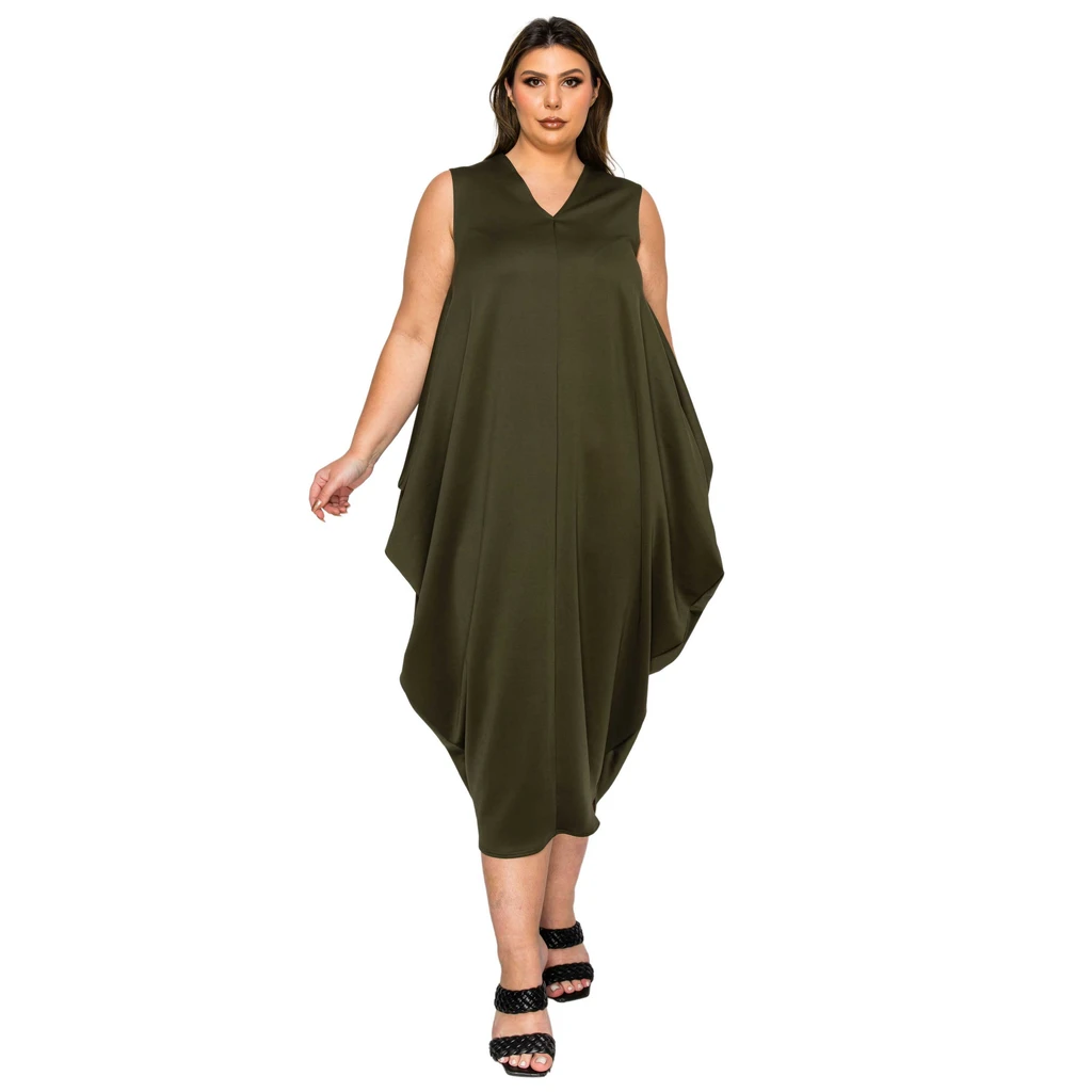 L I V D Clover Sleeveless Bubble Hem Dress