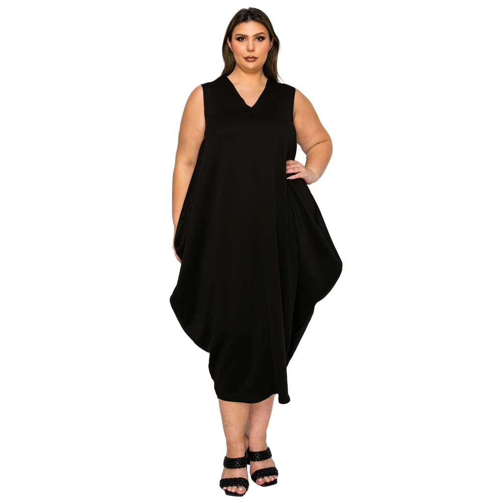 L I V D Clover Sleeveless Bubble Hem Dress