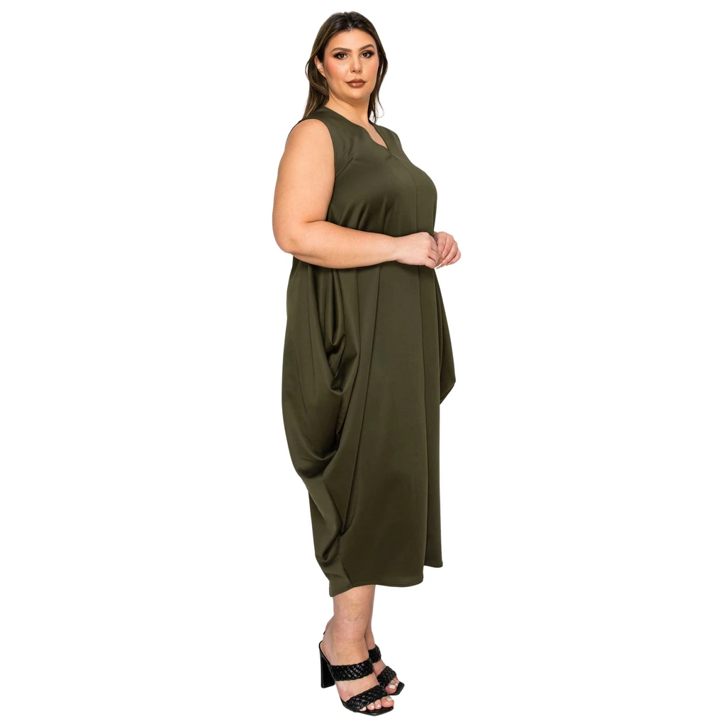 L I V D Clover Sleeveless Bubble Hem Dress