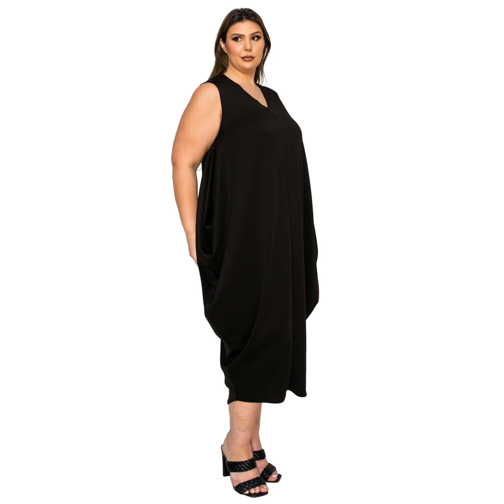 L I V D Clover Sleeveless Bubble Hem Dress
