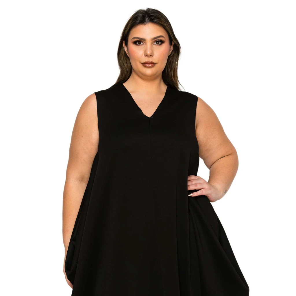 L I V D Clover Sleeveless Bubble Hem Dress