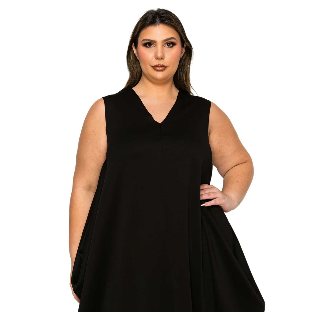 L I V D Clover Sleeveless Bubble Hem Dress