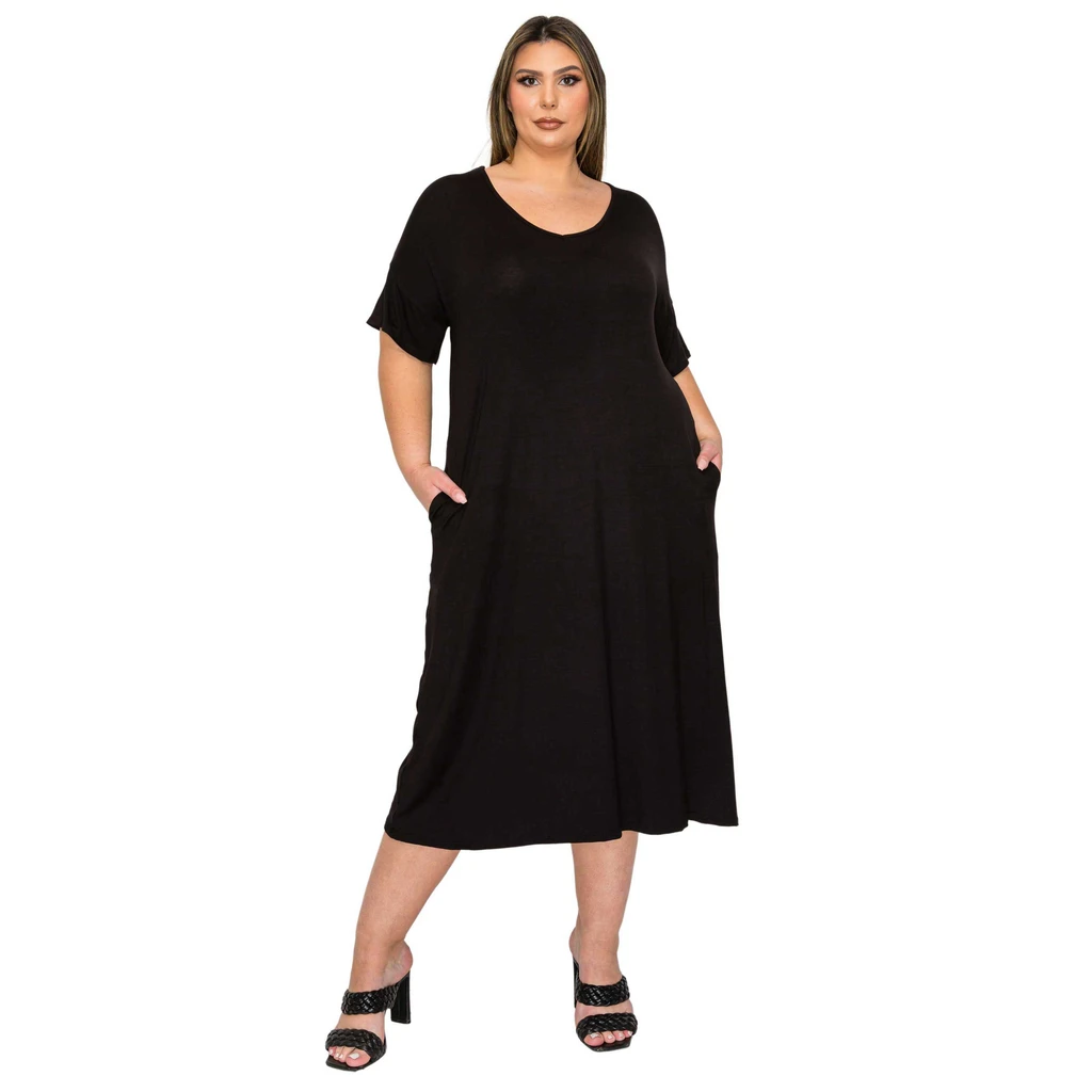 L I V D Olivia Pocket Midi Dress