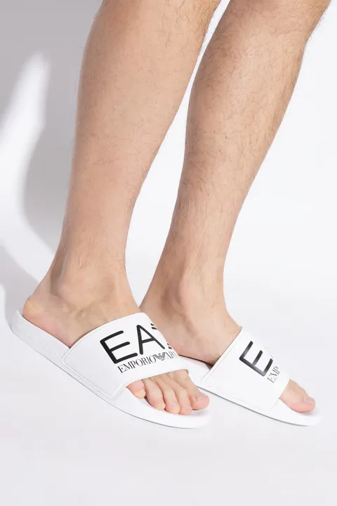 EA7 Ea7 Emporio Armani Stylish Rubber Slides