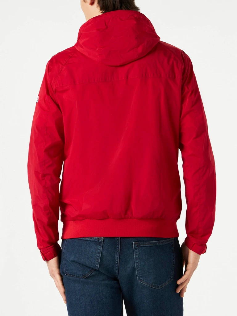 MC2 Saint Barth Red Waterproof Windbreaker Jacket for Active Lifestyle