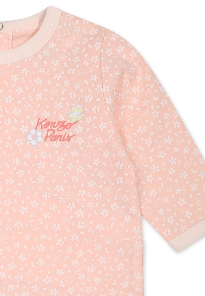 Kenzo Kids Organic Cotton Floral Babygrow
