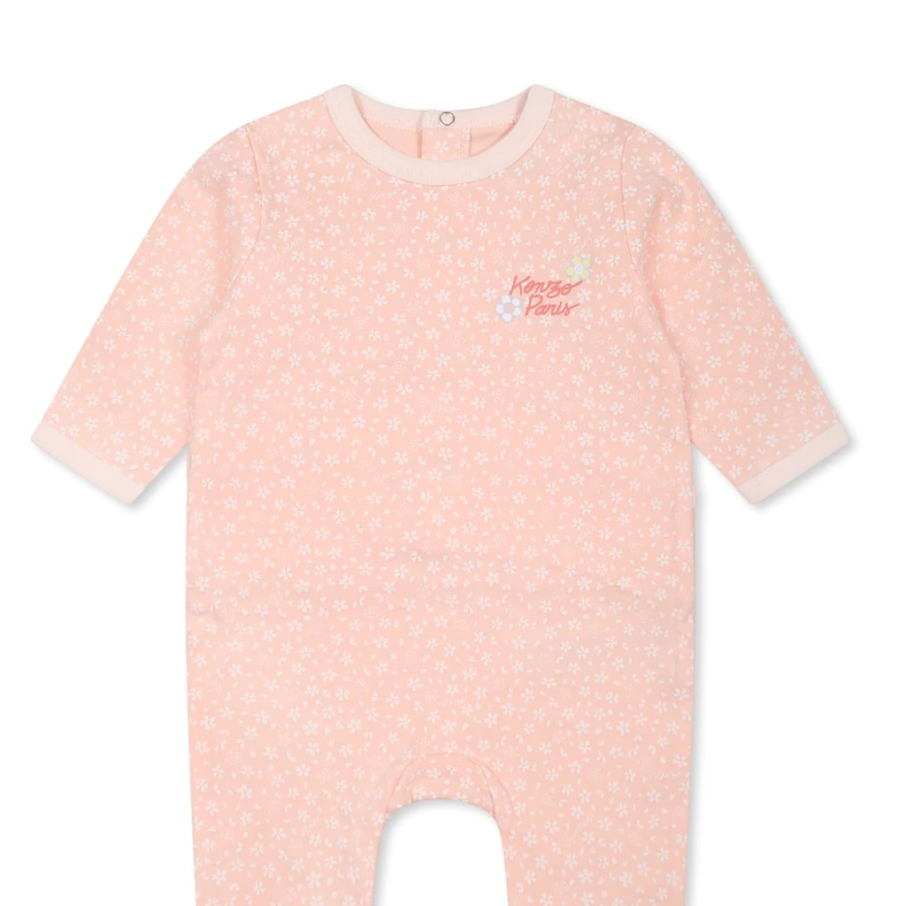 Kenzo Kids Organic Cotton Floral Babygrow