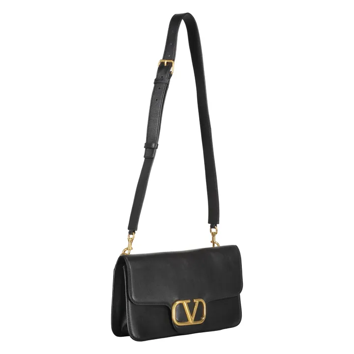 Valentino Garavani Elegant Calfskin Leather Messenger Bag