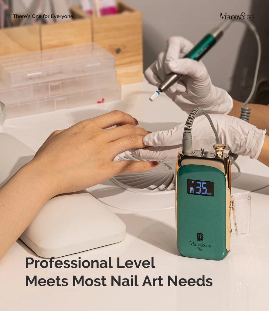 MelodySusie Rechargeable Nail Drill 35,000 RPM