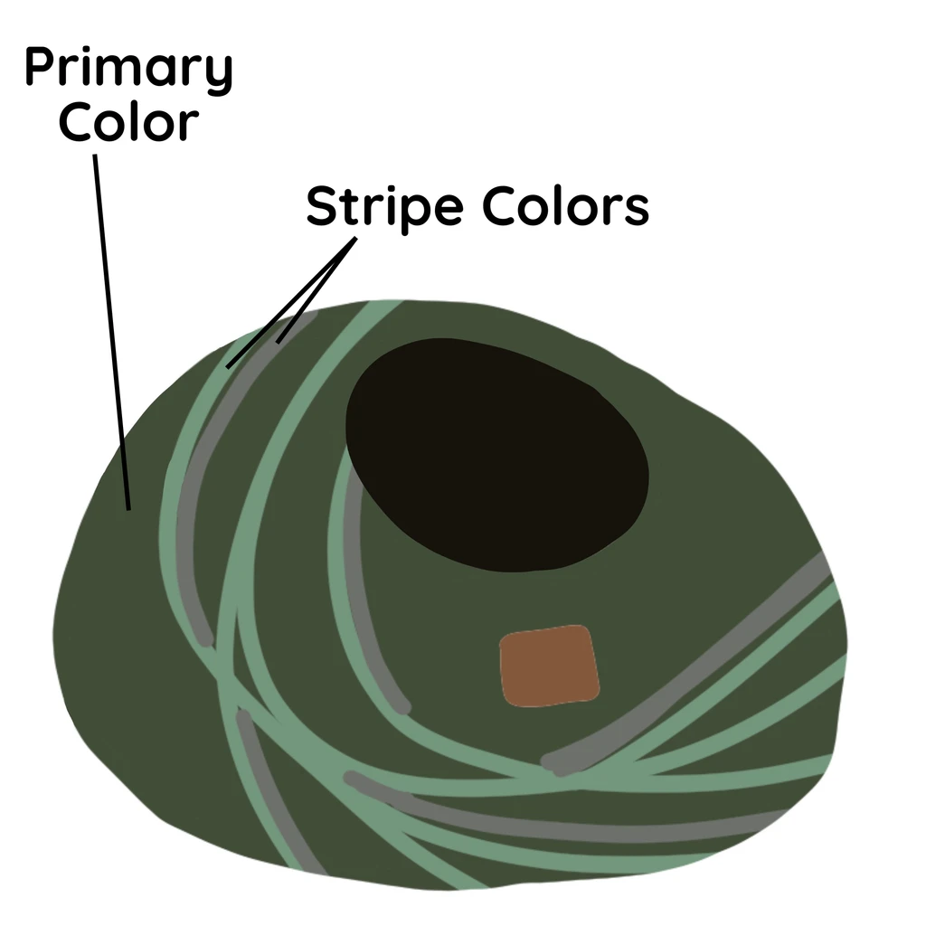 Fuzzy Cove Stone Design | Round Style Cave | Primary Color: Earth Brown