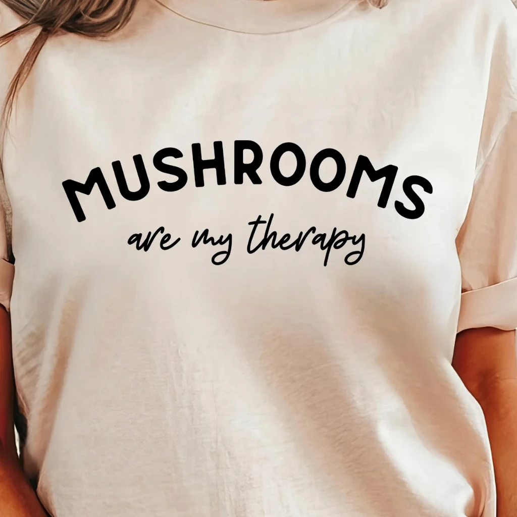 Human Soul Shop Mushrooms Are My Therapy, Mushroom T-Shirt