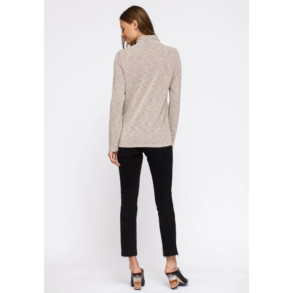 Shop at Konus Self-Tie Mock Neck Sweater Top