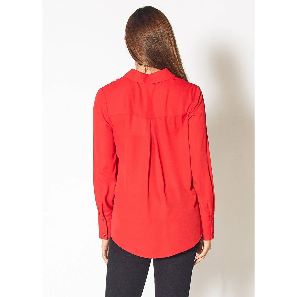 Shop at Konus Pleione Button Up Basic Everyday Shirt