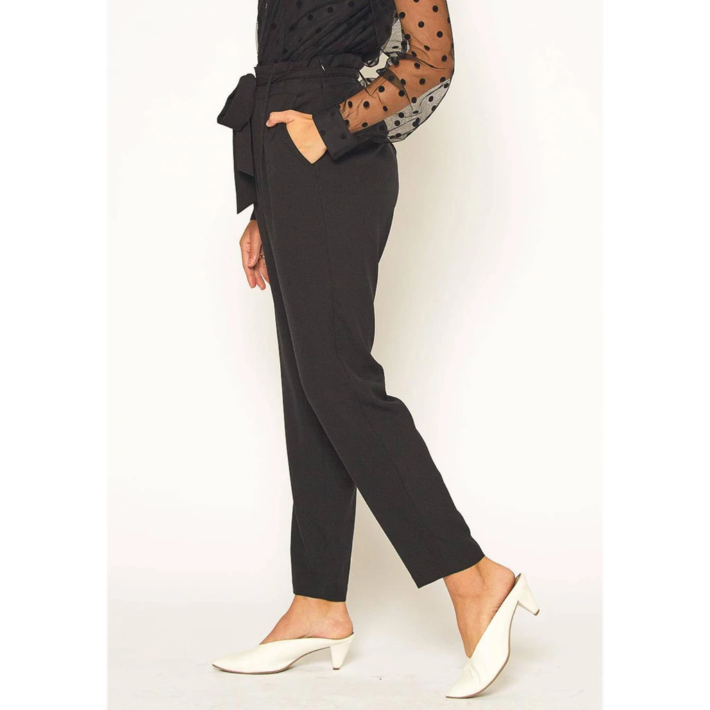 Shop at Konus Pleione Women's Tie Waist Slim Trouser