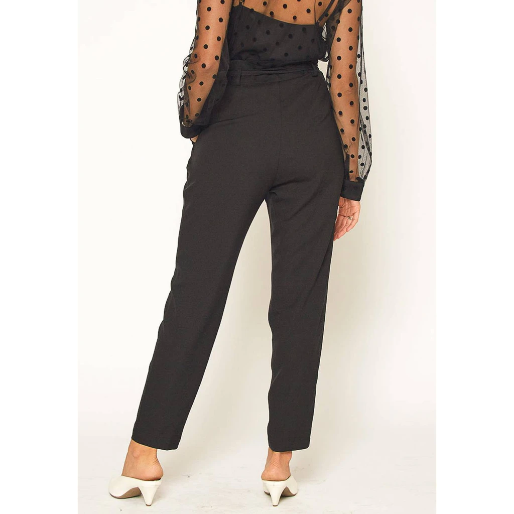 Shop at Konus Pleione Women's Tie Waist Slim Trouser