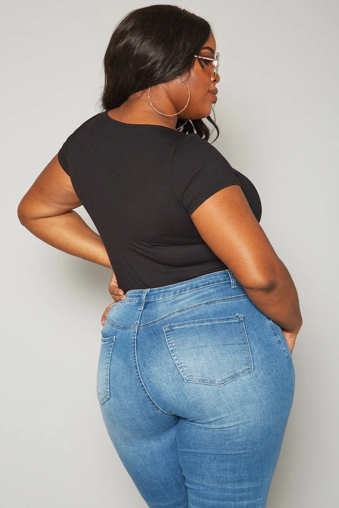 Shop at Konus Ribbed Funnel Bodysuit