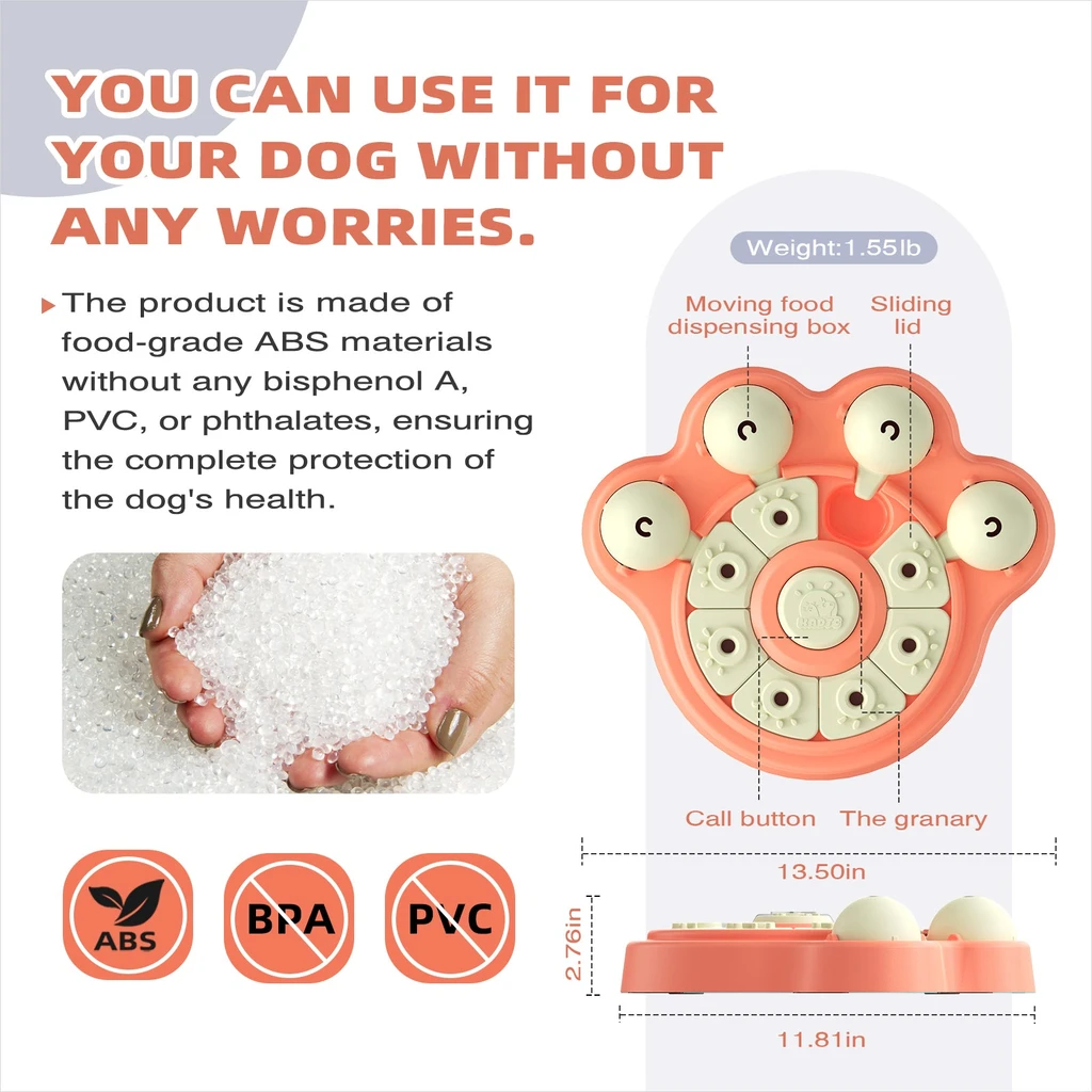 KADTC Beginner Dog Puzzle Toy Mind Game Puppy - Paw Pattern