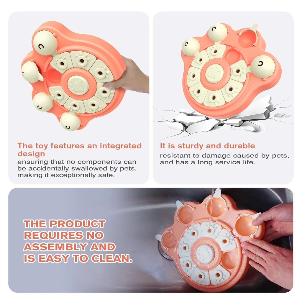 KADTC Beginner Dog Puzzle Toy Mind Game Puppy - Paw Pattern