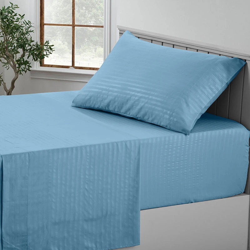 Lux Decor Collection Stripe Line Deep Pocket Bed Sheets Set