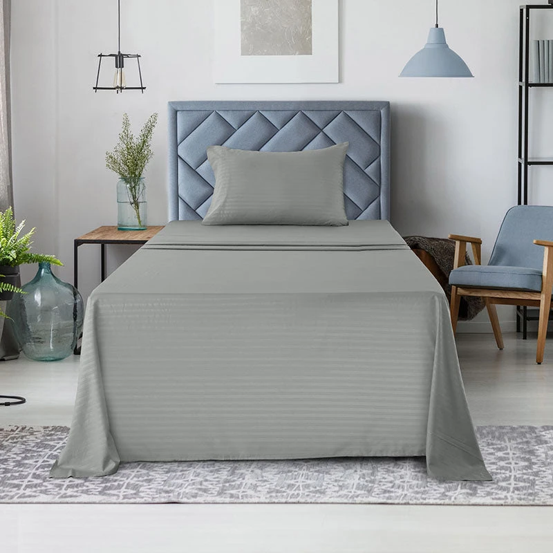 Lux Decor Collection Stripe Line Deep Pocket Bed Sheets Set