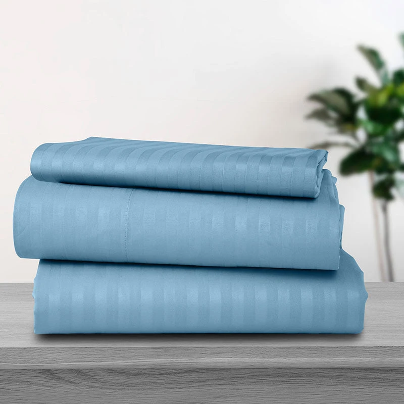 Lux Decor Collection Stripe Line Deep Pocket Bed Sheets Set