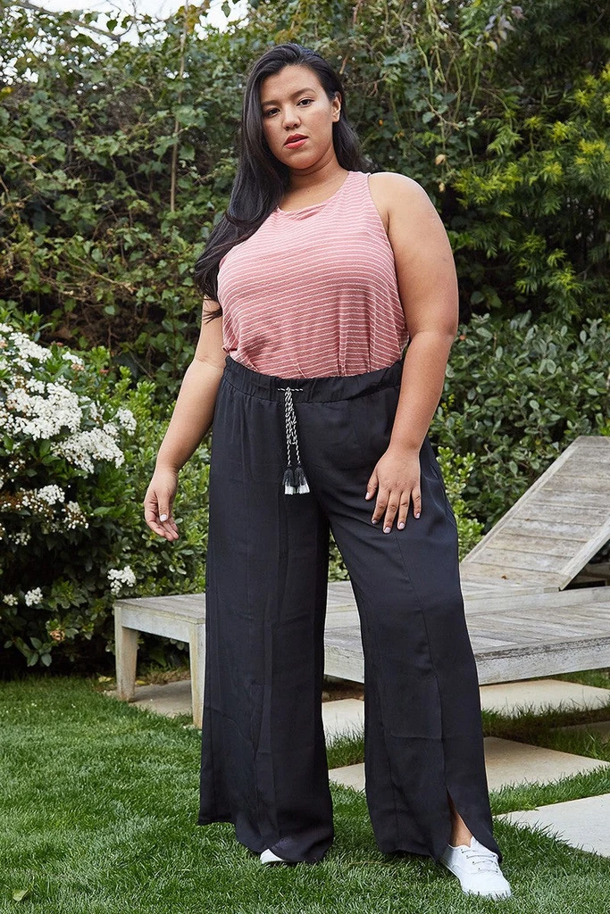 Shop at Konus Tassel Drawstring Palazzo Pants