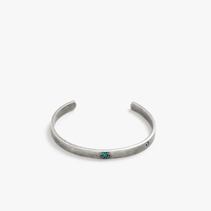 Degs & Sal Modern Hieroglyphics Cuff With Turquoise