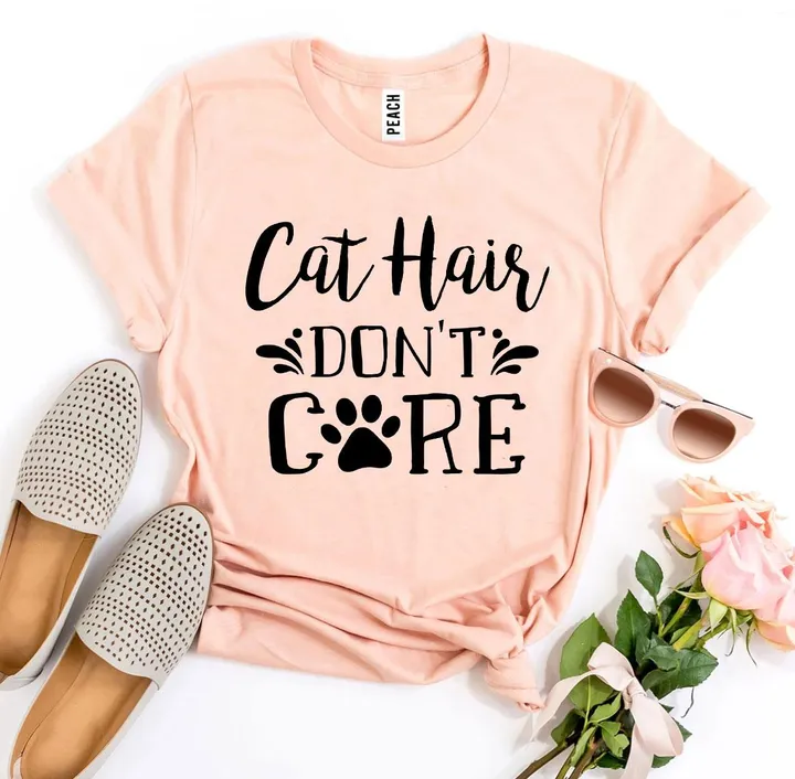 Furr Baby Gifts Cat Hair Don't Care T-Shirt 